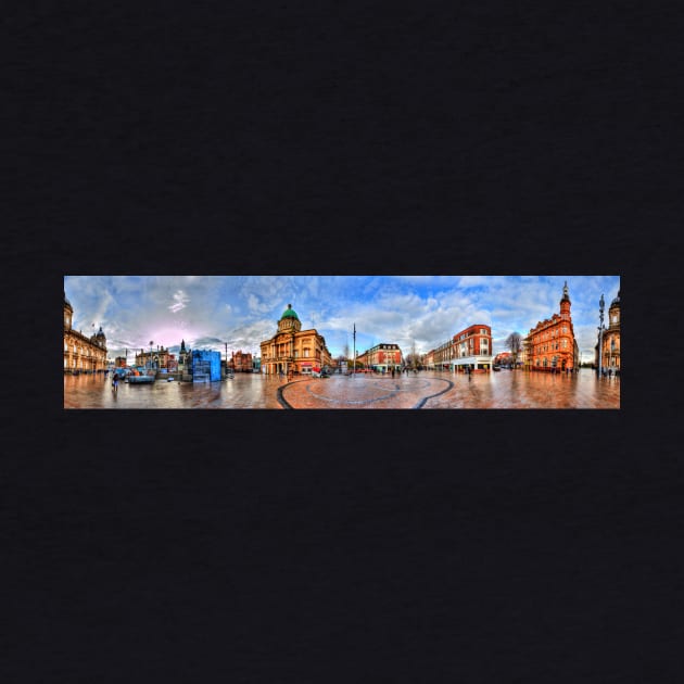 Hull City Queen Victoria Square Panorama by tommysphotos